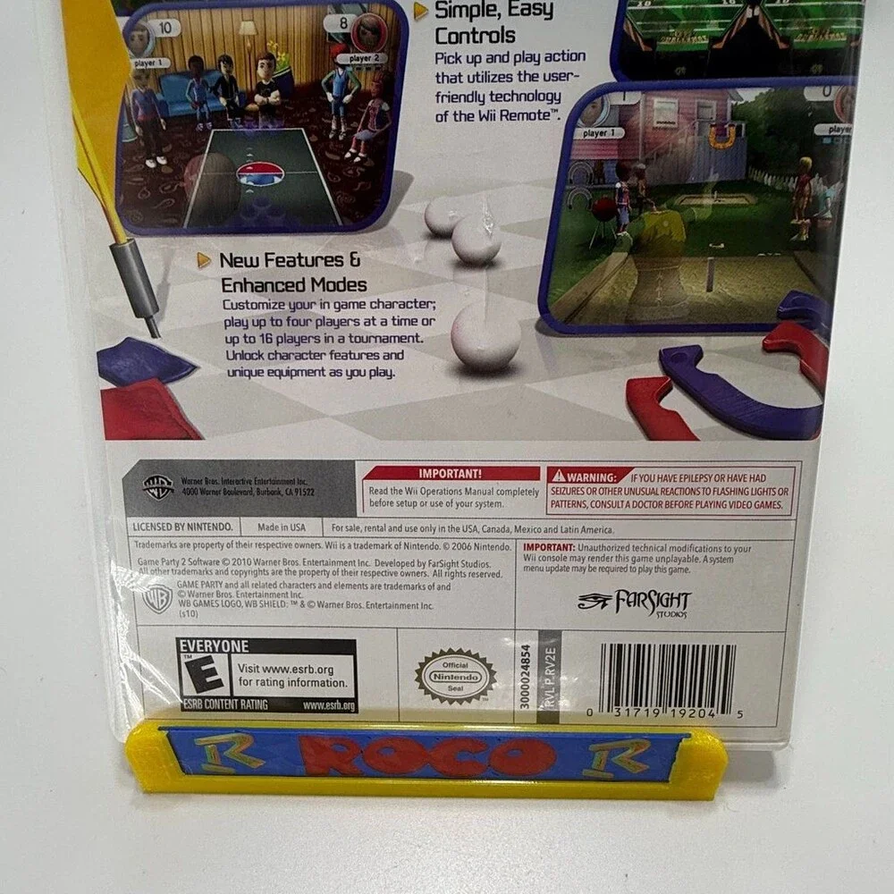 Game Party 2 Wii (Nintendo Wii, 2008) Warner Bros. Complete W/ Manual